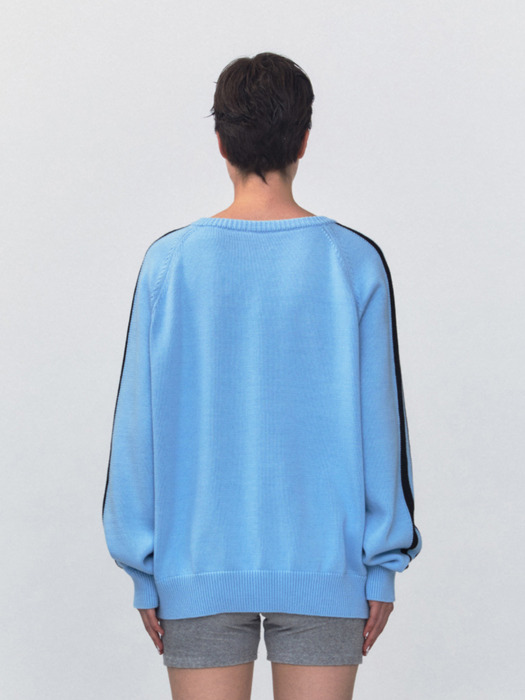 RR V-NECK SWEATER - SKYBLUE