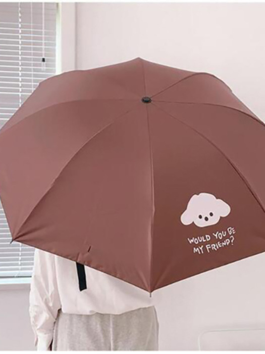 큐트 퍼피 베어 미니 접이식 튼튼한 우산