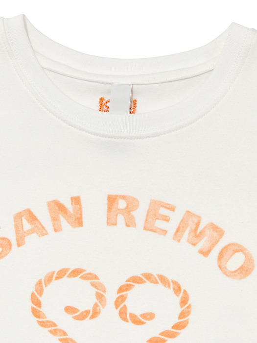 Sanremo T-Shirt Off-White Orange