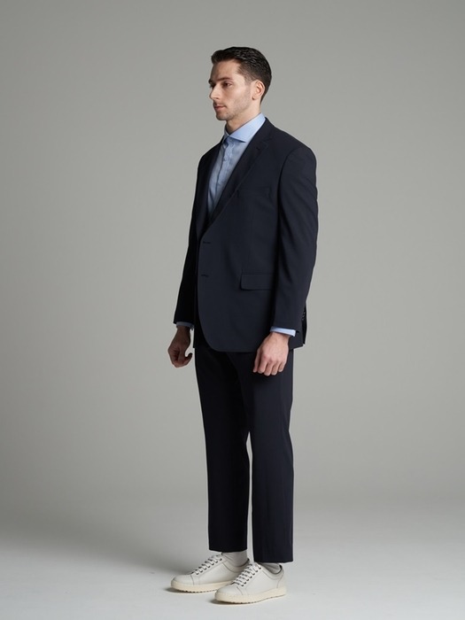 [M~5XL] Tapered Set-up Slacks_navy