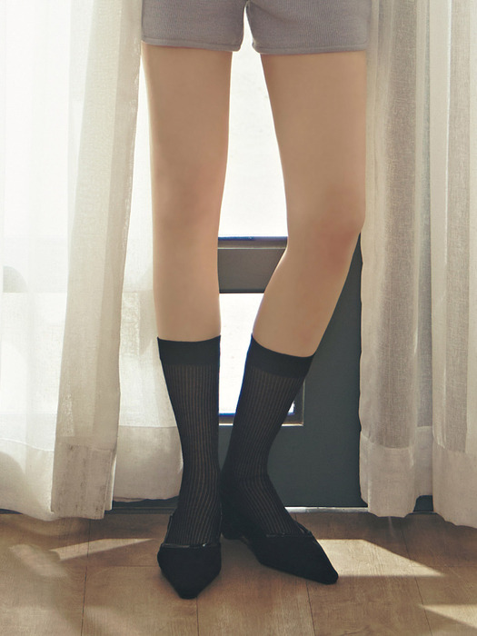 [리뉴얼ver.][3set] 봉봉 시스루 삭스 4color