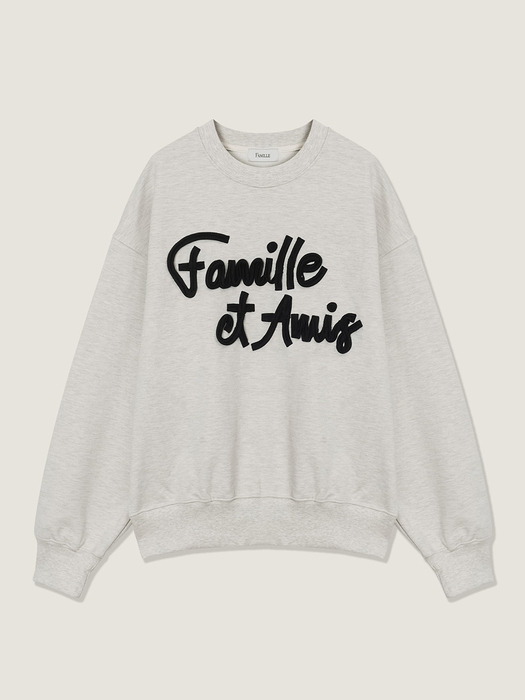 CRAFT SLOGAN SWEATSHIRT(OATMEAL)