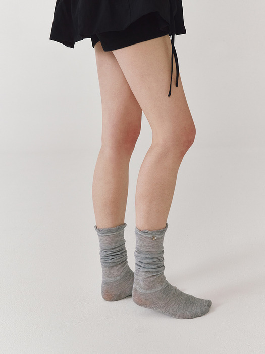Charm Detail Knee Socks