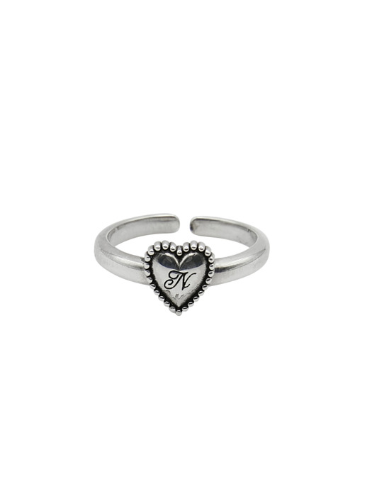 [silver925] heart motif ring