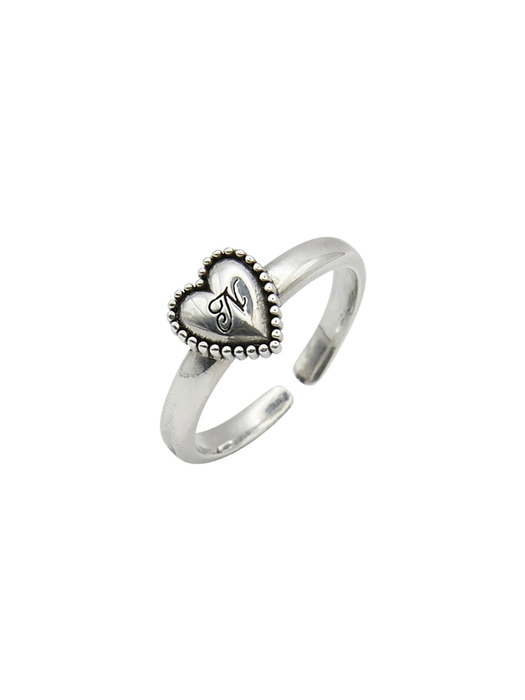 [silver925] heart motif ring