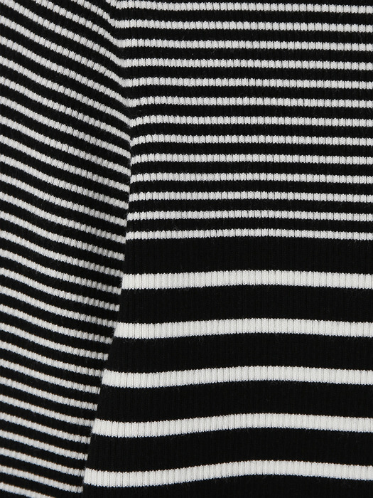 Ribbed Stripe Knit - Black