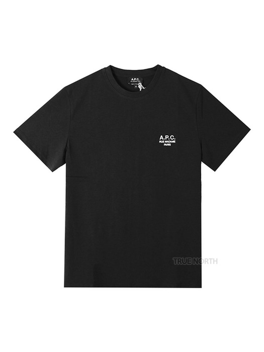 [아페쎄] 24SS 남성 COEZC H26840 LZZ 로고 자수 반팔 티셔츠 블랙