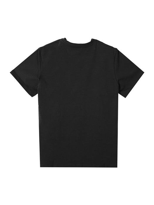 [아페쎄] 24SS 남성 COEZC H26840 LZZ 로고 자수 반팔 티셔츠 블랙