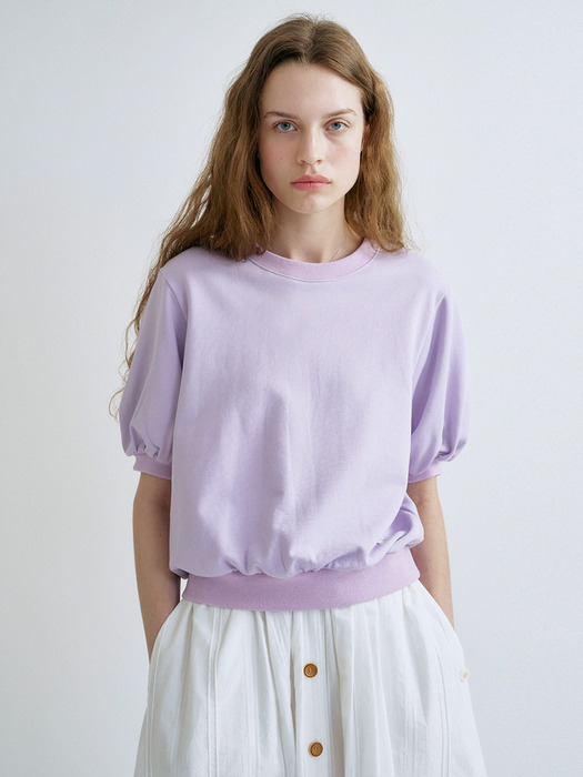 S Volume Sleeve Sweatshirt_Lavender