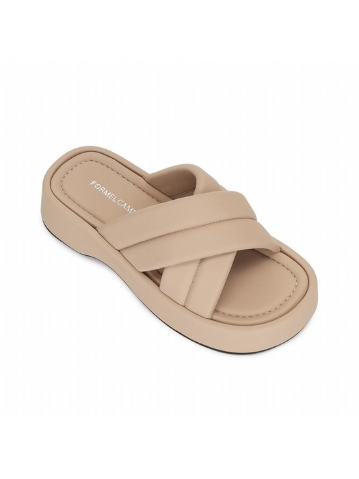 마일리 플랫폼 슬라이드 BEIGE 4cm