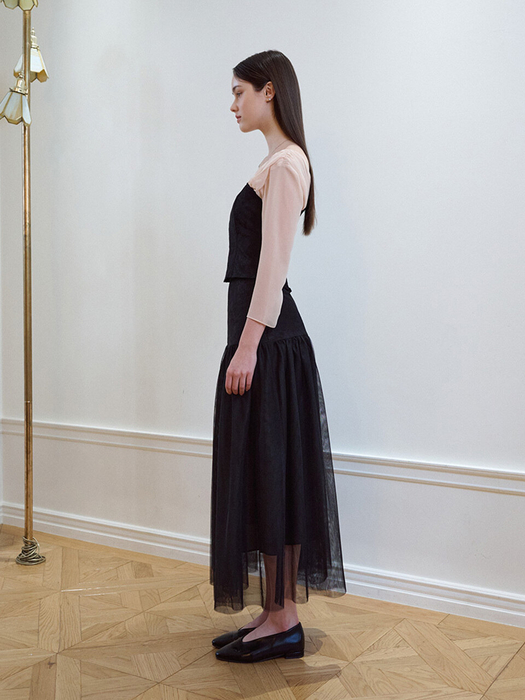 [9차리오더] Laurent jacquard blouse [Black]