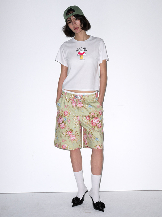 SLIM TSHIRT ENCHANTEE : MUSHROOM_WHITE