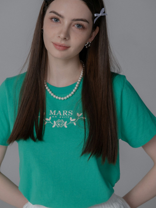 CLOVER WREATH TSHIRT_GREEN