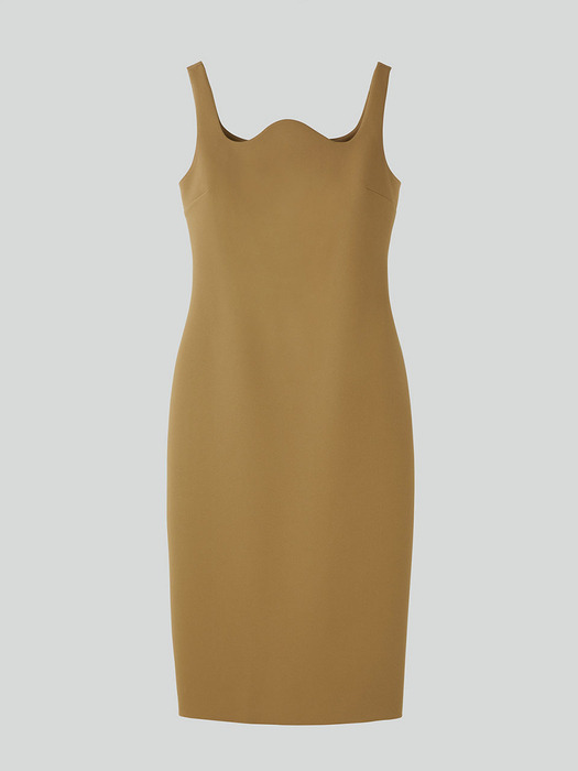 RC SIGNATURE CURVED NECK DRESS (2COLORS)