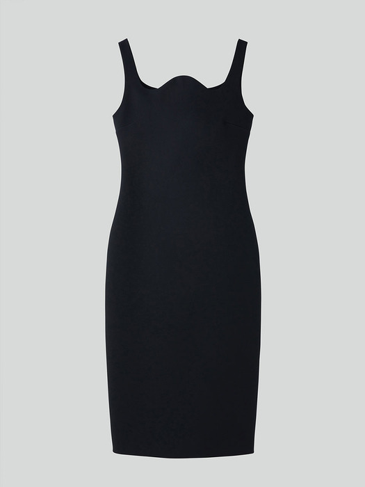 RC SIGNATURE CURVED NECK DRESS (2COLORS)