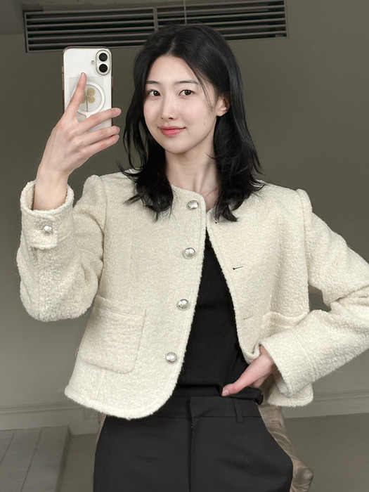 [오늘출발][단독]Boucle Pocket Jacket_3color