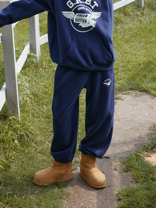 Butter Wing Fluff Sweat Pants (Navy)