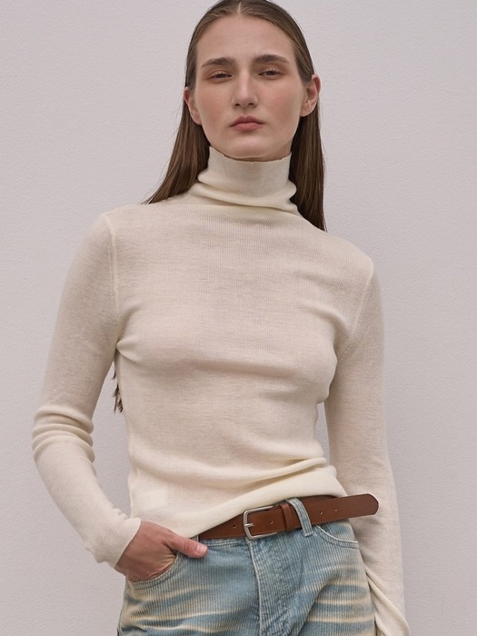 Turtle neck Knit Ts_5Color