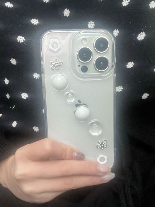 [레진/한정] Silver Flower 폰케이스