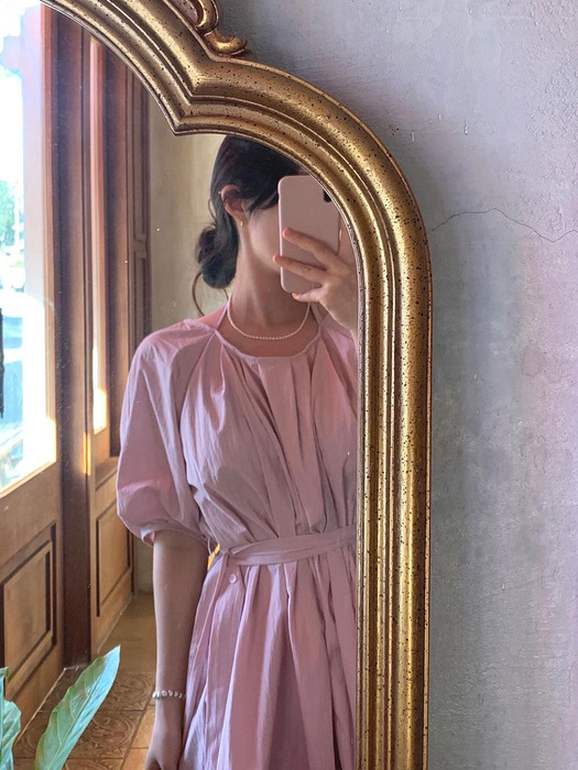 Deo bustier balloon mini dress - pink