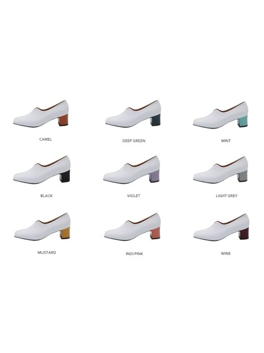 T002 v-loafer white (5cm)