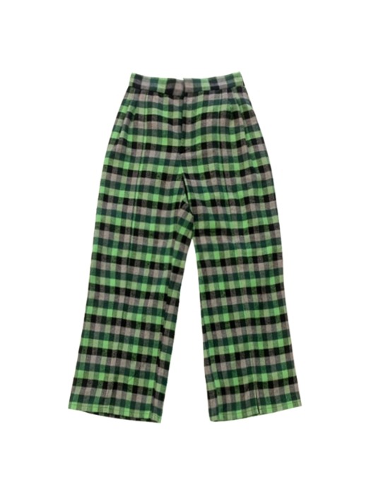 19F/W GREEN CHECK PANTS