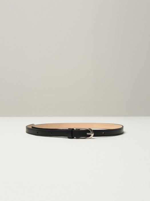 Vegetable leather belt (Black)