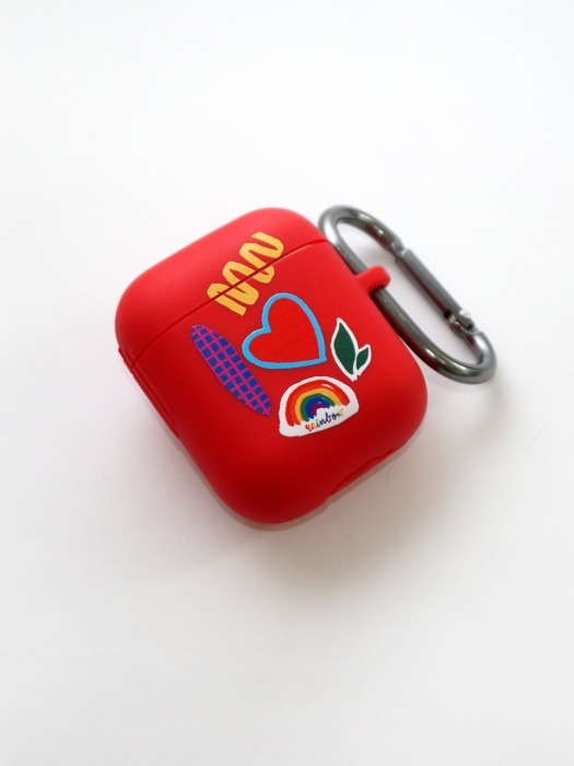red air-pods case