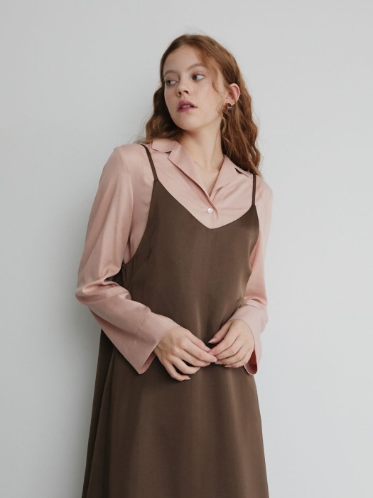 19 FALL_Dustypink basic Blouse