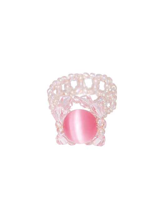 Ball Beads Ring (Pink)