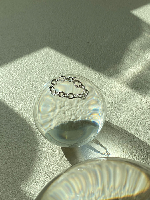 (silver925)Wave-Chain Ring