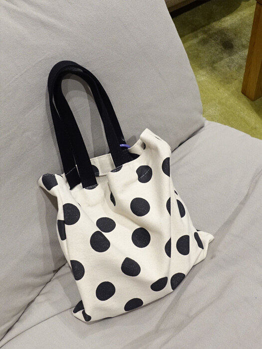 DOT BAG IVORY BLACK