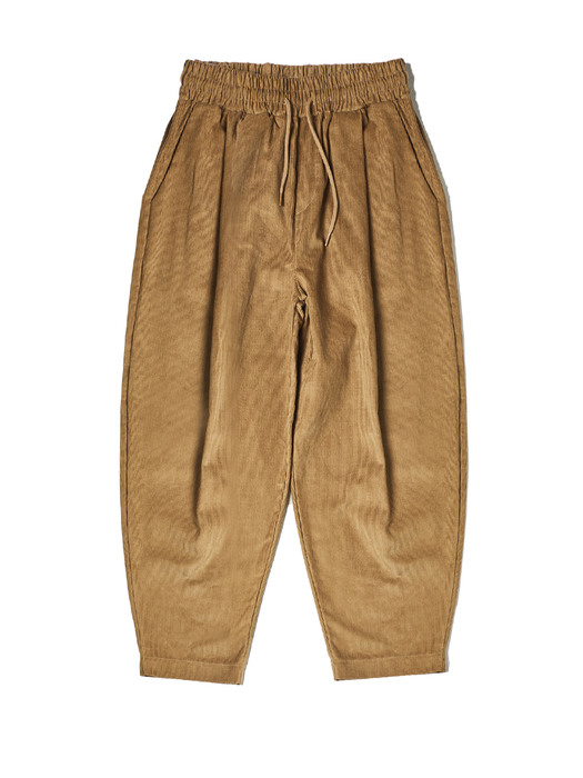 corduroy banding pants [oversize fit]_beige_남녀공용