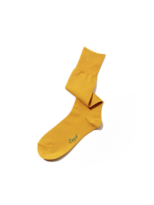 [Over the Calf] Premium Bamboo Socks - Mustard