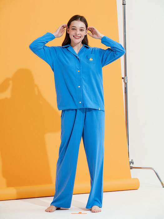 Women`s Rubber duck Skyblue Pajama Set