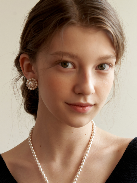 Fleur Pearl Post Earring_EC1673