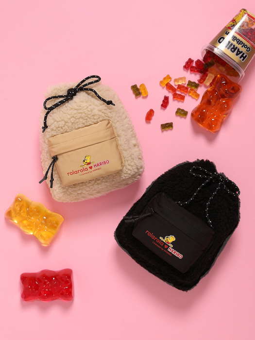 (BG-20511) ROLAROLA X HARIBO BOUCLE MINI BAG BLACK