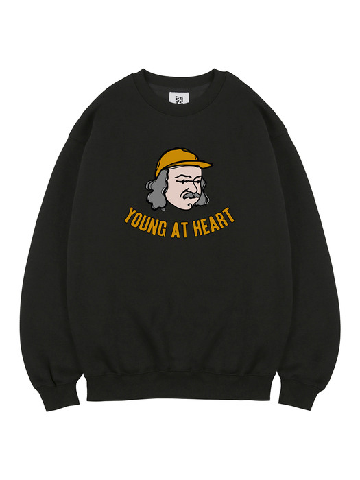 Young at heart Y sweat black