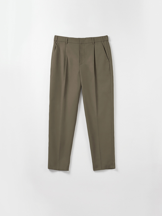 Elastic Tapered Pants (Khaki)