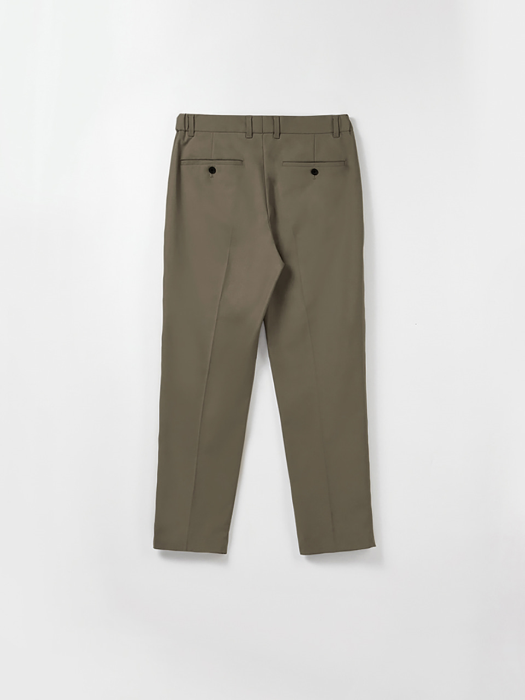Elastic Tapered Pants (Khaki)