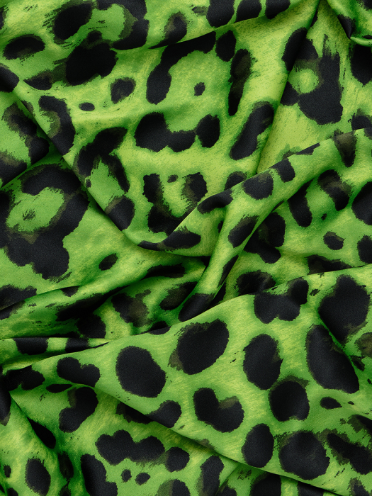 Green animal print bandana_B215AIF008GN