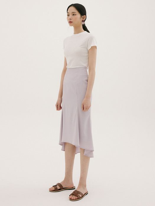 FSK PANEL LONG SKIRT LILAC