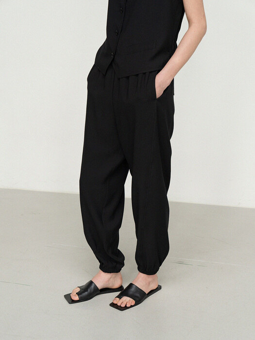 bamboo jogger pants (black)