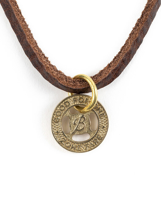 TRANSIT TOKEN LEATHER NECKLACE
