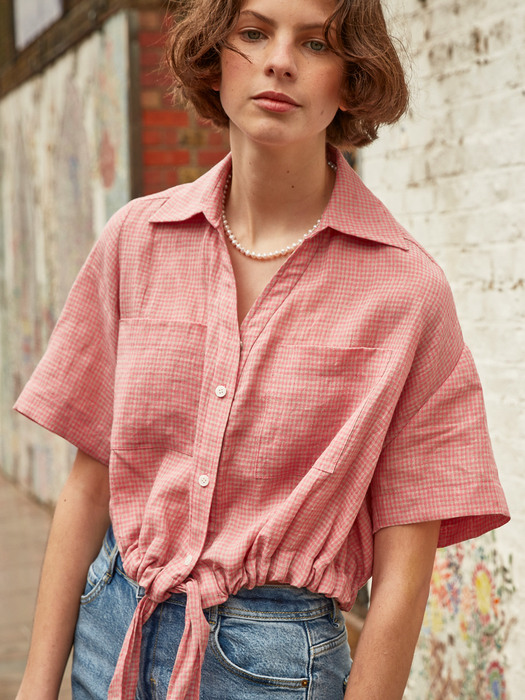 Carrie Crop Blouse_Pink