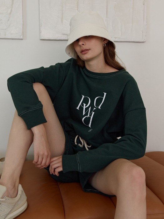 dpwd logo sweat shirts (green)