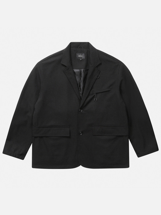 OFFICE TREKKING JACKET _ WOOL (BLACK)