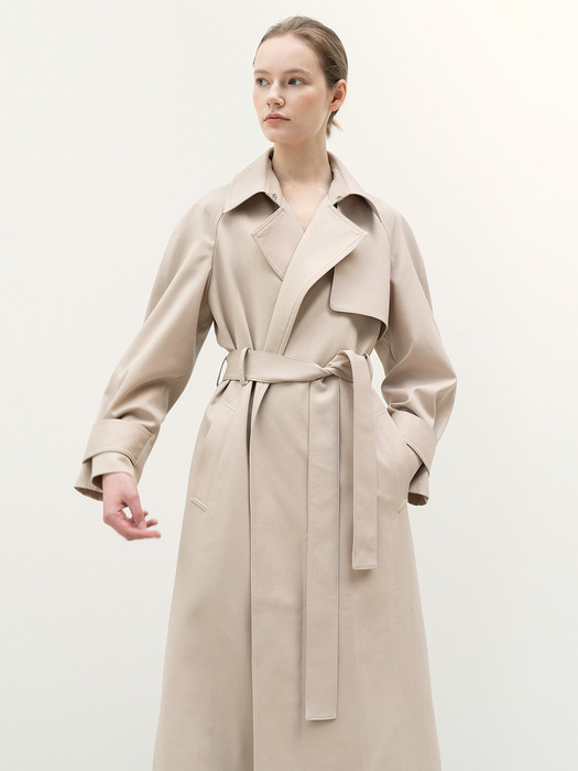 Simple Trench Coat Hazelnut