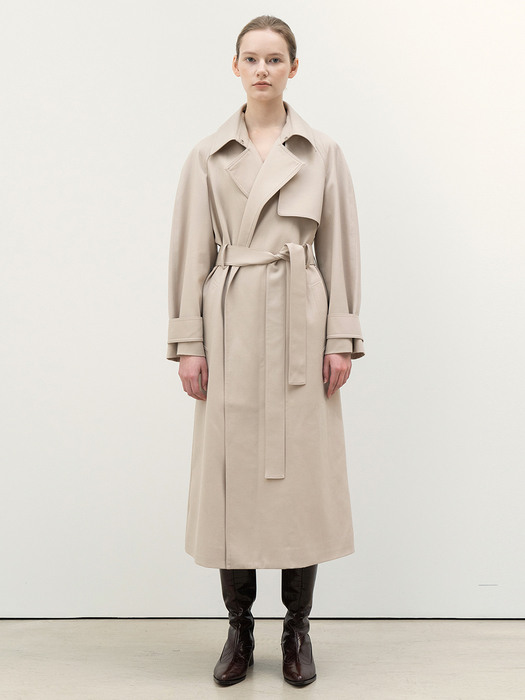 Simple Trench Coat Hazelnut