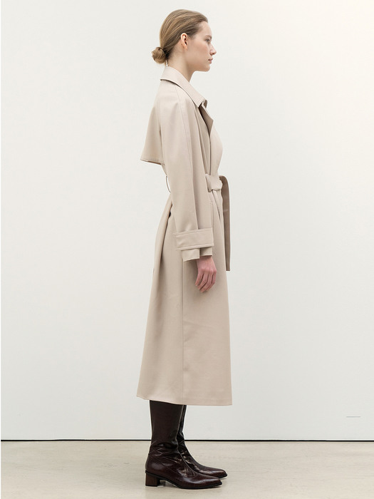 Simple Trench Coat Hazelnut